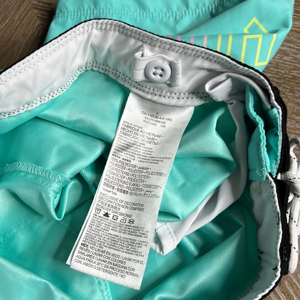 HURLEY Teal Swim Boardshorts 5